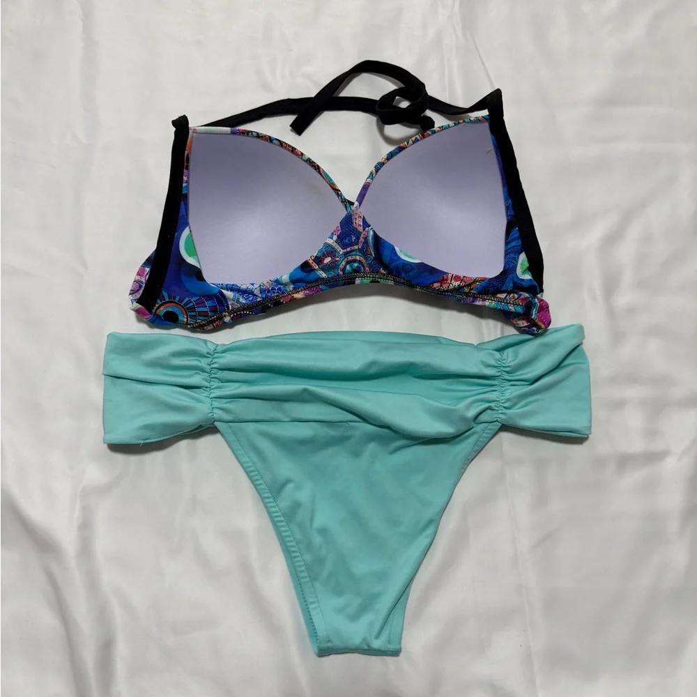 Colorful Patterned Bikini Set - Picture 2 of 2